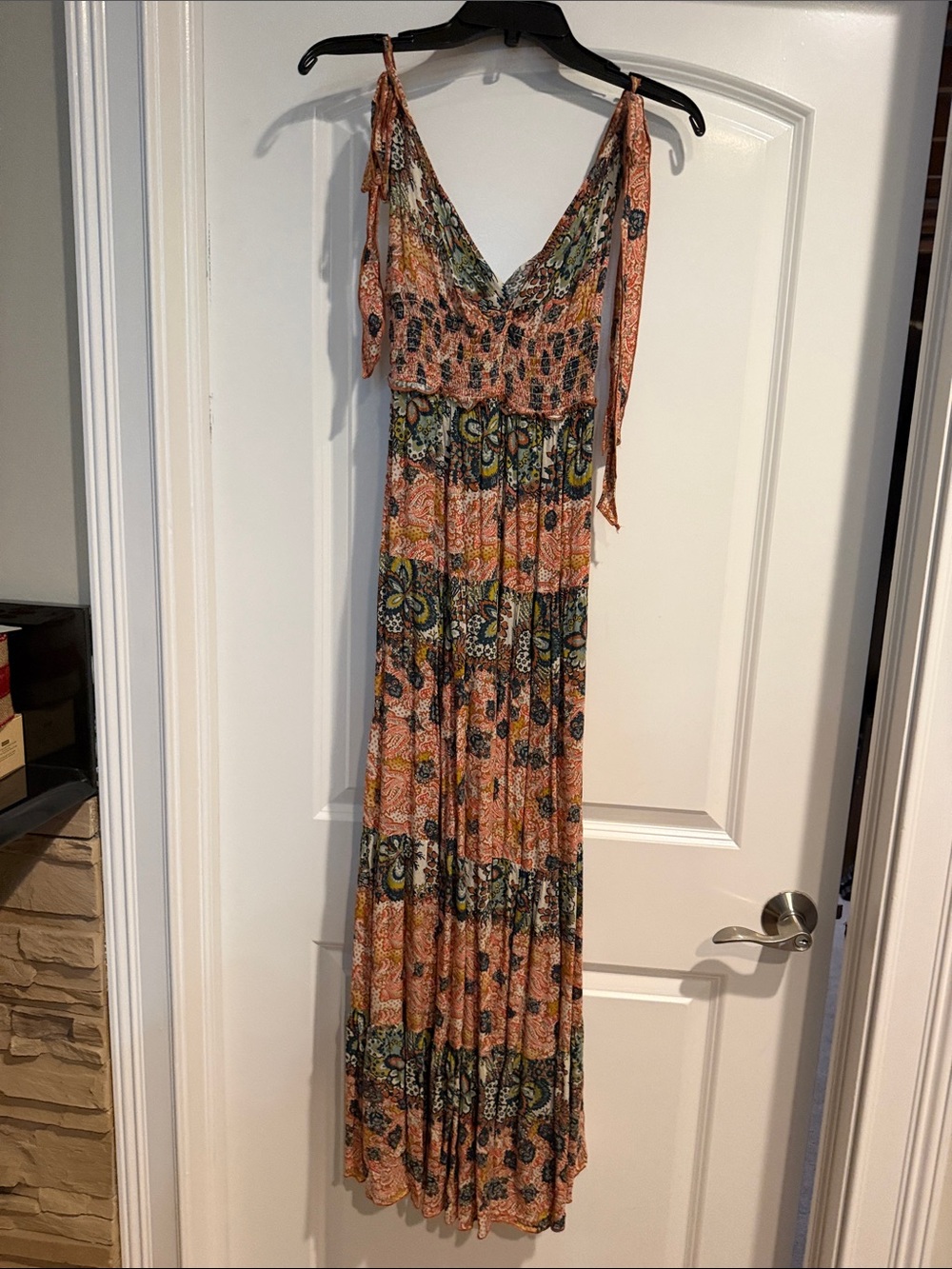 FP Bohemian Peach Floral Maxi Dress - Women